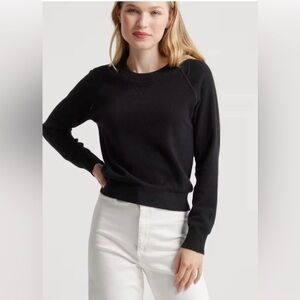 NWT Quince Mongolian Shrunken Cashmere Sweatshirt Small